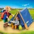 Playmobil 9323 Hordozható kempingezős szett csónakkal