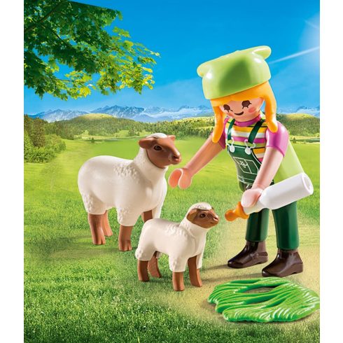 Playmobil 9356 Farmerlány bárányokkal