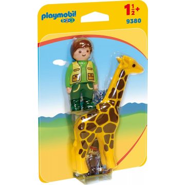 Playmobil 9380 1.2.3 Állatgondozó zsiráffal