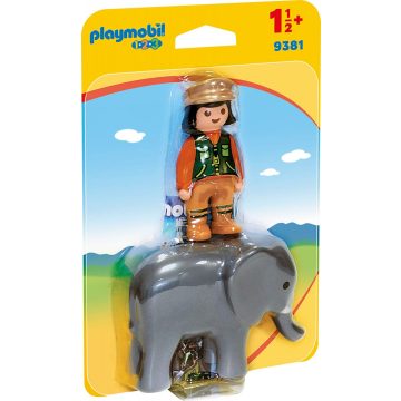 Playmobil 9381 1.2.3 Állatgondozó elefánttal