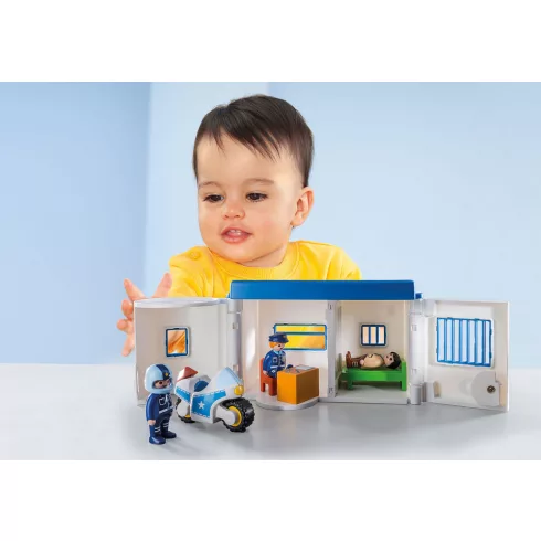 Playmobil 9382 1.2.3 Hordozható rendőrség kicsiknek