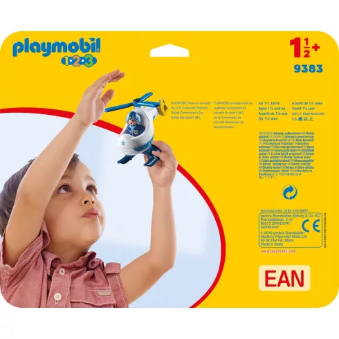 Playmobil 9383 1.2.3 Rendőrségi kishelikopter