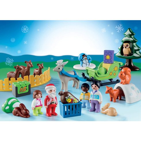 Playmobil 9391 Karácsony - 1.2.3 adventi kalendárium, naptár - Erdei karácsony