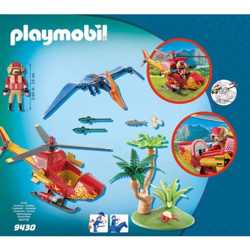 Playmobil 9430 Felderítő helikopter repülő dínóval
