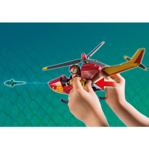 Playmobil 9430 Felderítő helikopter repülő dínóval
