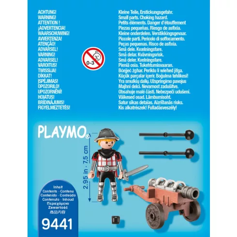 Playmobil 9441 Páncélos lovag ágyúval