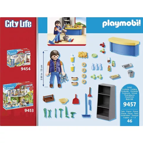Playmobil 9457 Iskolabüfé gondnokkal