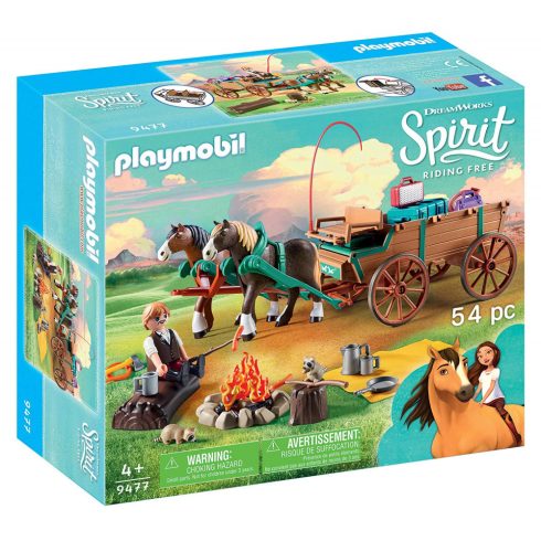 Playmobil 9477 Spirit - Lucky apukája szekéren