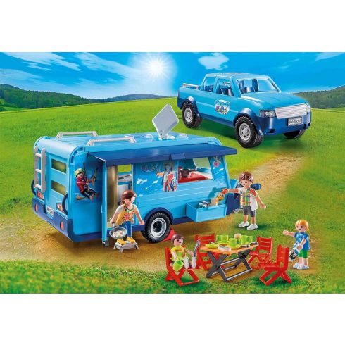 Playmobil 9502 Pick-up lakókocsival (csomagolássérült)