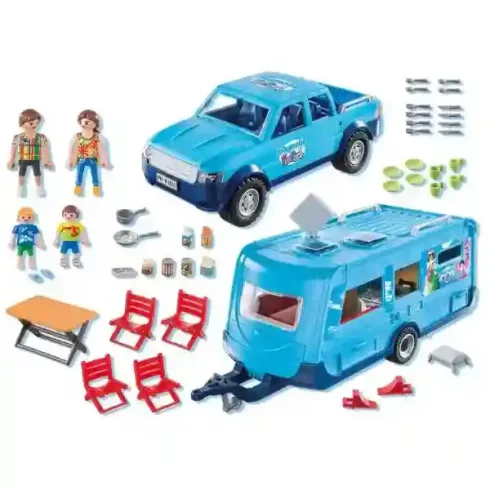Playmobil 9502 Pick-up lakókocsival (csomagolássérült)