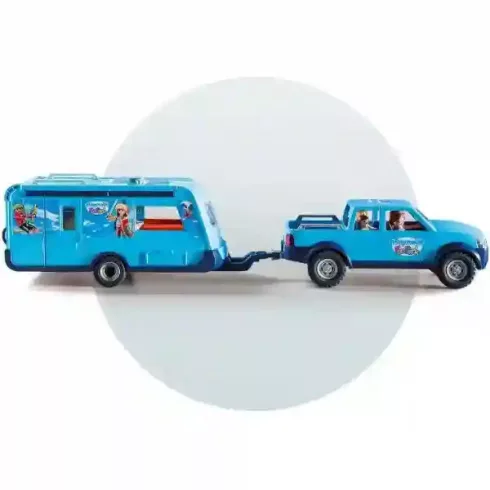 Playmobil 9502 Pick-up lakókocsival (csomagolássérült)