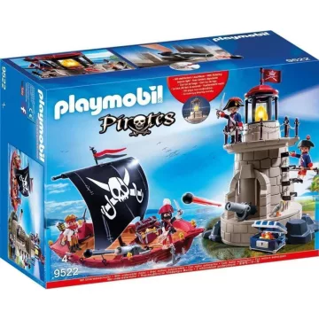   Playmobil 9522 Kalóz készlet világítótoronnyal és vitorlás kalózhajóval