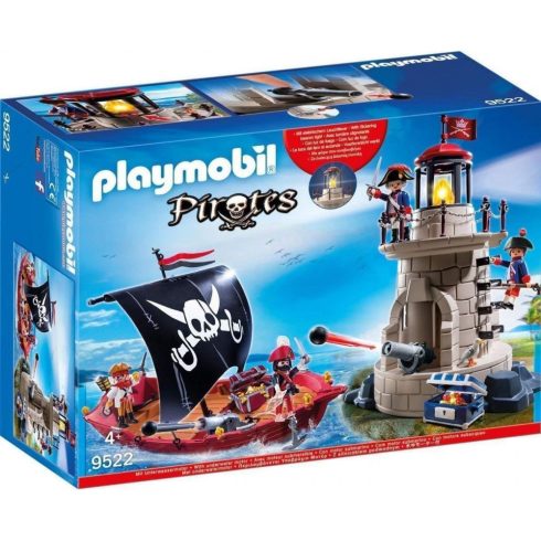 Playmobil 9522 Kalóz készlet világítótoronnyal és vitorlás kalózhajóval