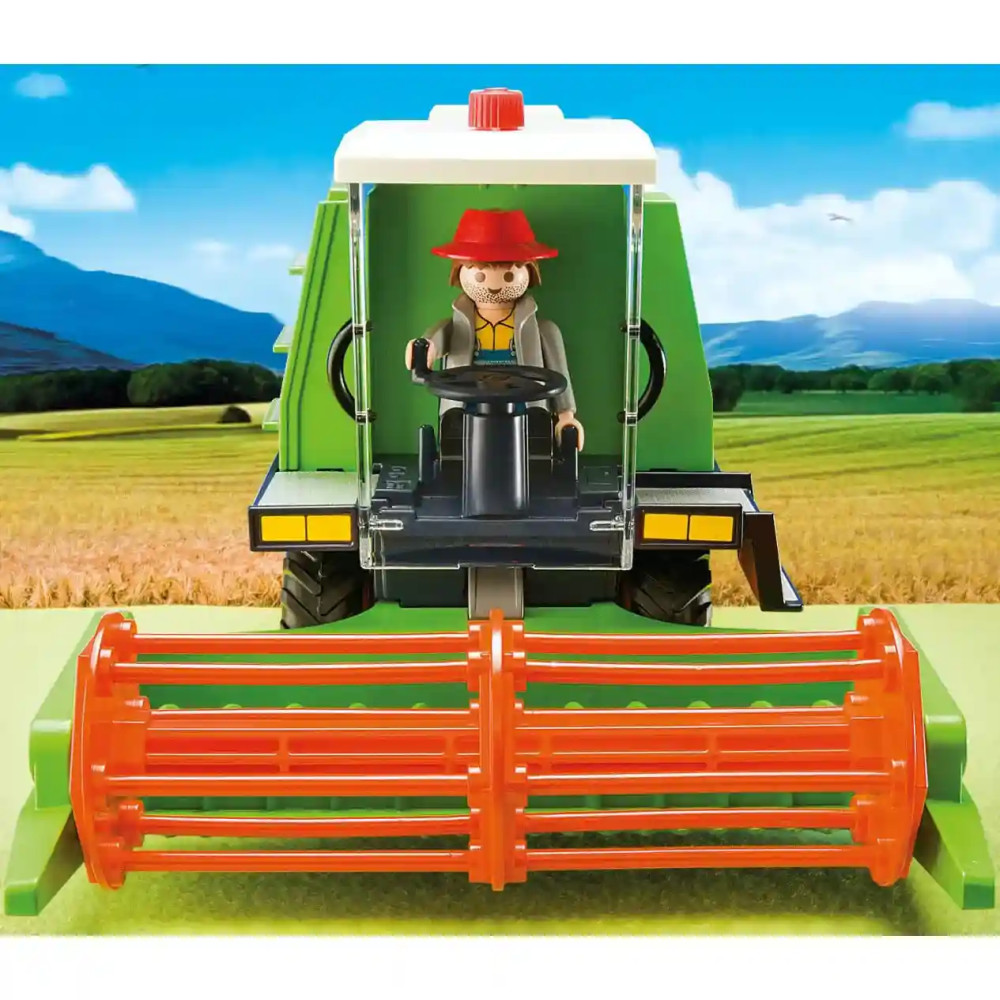Playmobil Country - Harvester Tractor With Trailer - Living Waters Book - View #5