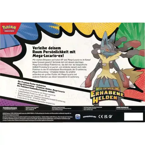 Pokémon Mega-Lucario-ex gyűjtőkártya kollekció (csomagolássérült)