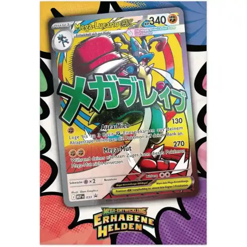 Pokémon Mega-Lucario-ex gyűjtőkártya kollekció (csomagolássérült)