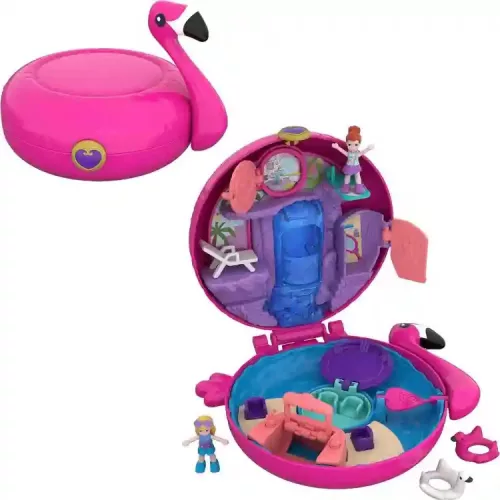 Polly Pocket flamingós vizes játékkészlet