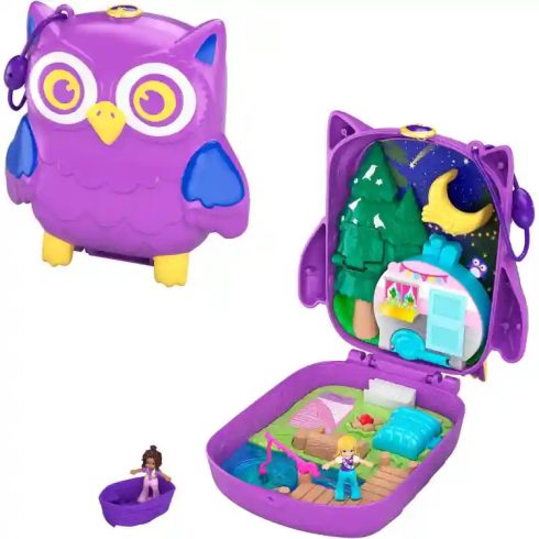 Polly Pocket baglyos táborozás játékkészlet