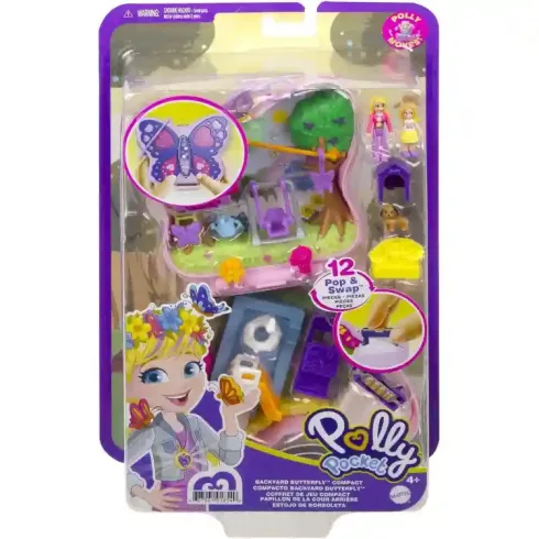 Polly Pocket pillangós kerti parti játékkészlet