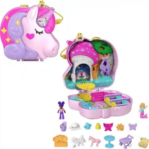 Polly Pocket unikornis teaparty játékkészlet (csomagolássérült)