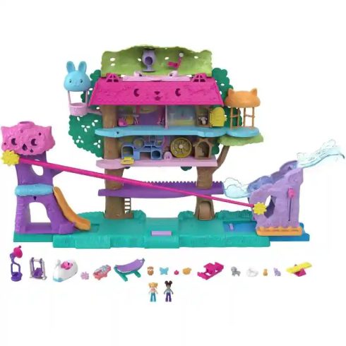 Polly Pocket emeletes kaland faház játékkészlet