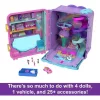 Polly Pocket Pollyville wellness szálloda hordozható bőröndben játékkészlet