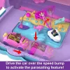 Polly Pocket Pollyville wellness szálloda hordozható bőröndben játékkészlet