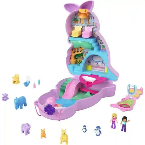 Polly Pocket Mama és Joey kenguru játékkészlet (csomagolássérült)