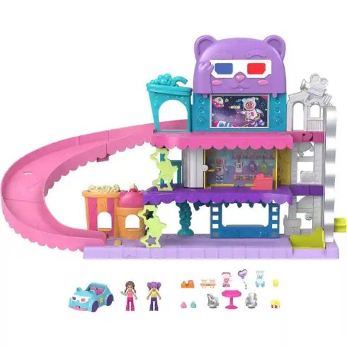 Polly Pocket Pollyville autósmozi játékszett