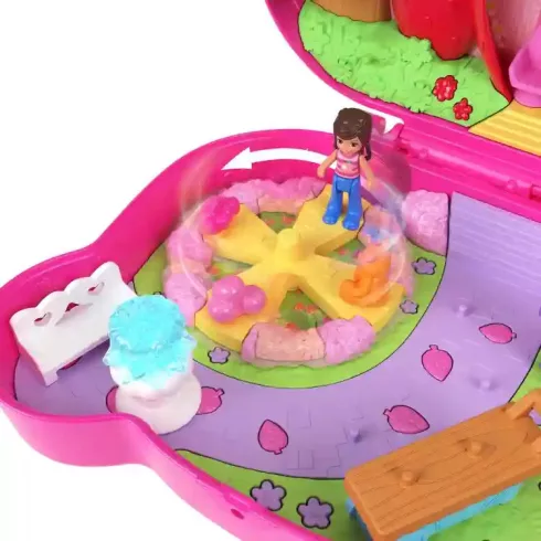 Polly Pocket eper-maci kerti játékkészlet