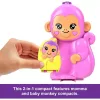 Polly Pocket 2 az 1-ben majomcsalád játékkészlet