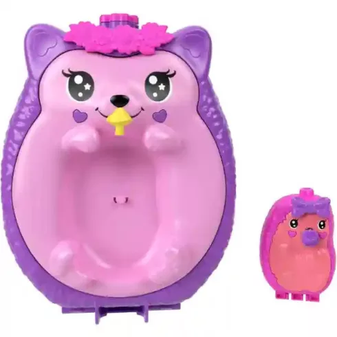 Polly Pocket sündisznó mama és kicsinye játékkészlet