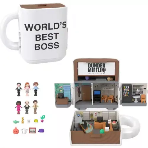 Polly Pocket Office gyűjtői készlet, World's Best Boss "kávés bögre"