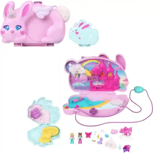 Polly Pocket 2 az 1-ben nyuszis játékkészlet