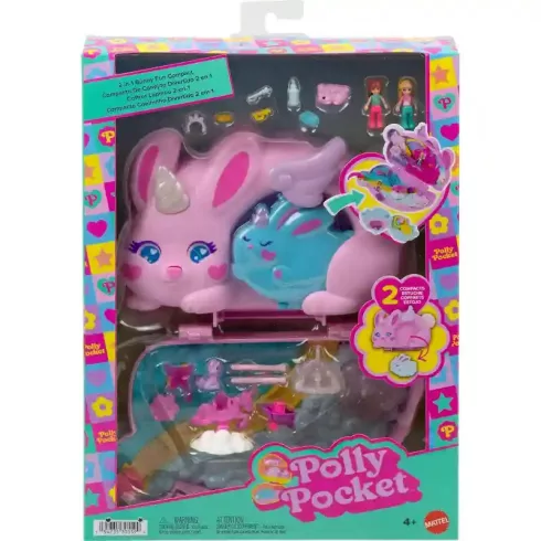 Polly Pocket 2 az 1-ben nyuszis játékkészlet