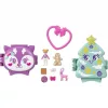 Polly Pocket Holiday Connects karácsonyfa és rénszarvas ünnepi készletek
