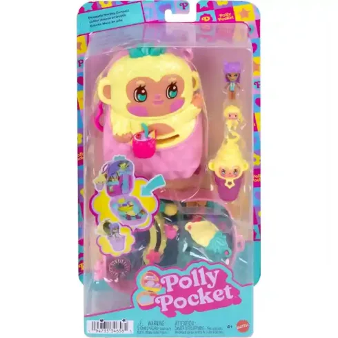 Polly Pocket ananászos majom játékkészlet