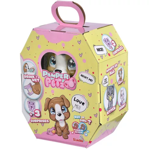 Simba Toys Pamper Petz - Pisilő kiskutya pelenkában (105953050)