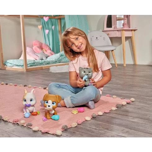 Simba Toys Pamper Petz - Pisilő kiscica pelenkában (105953051)