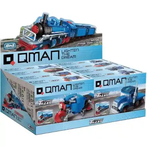 Qman 42206 8 az 1-ben: Gőzmozdony, vonat