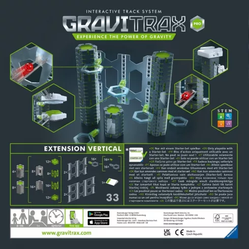Ravensburger GraviTrax Pro - Magasító kiegészítő készlet