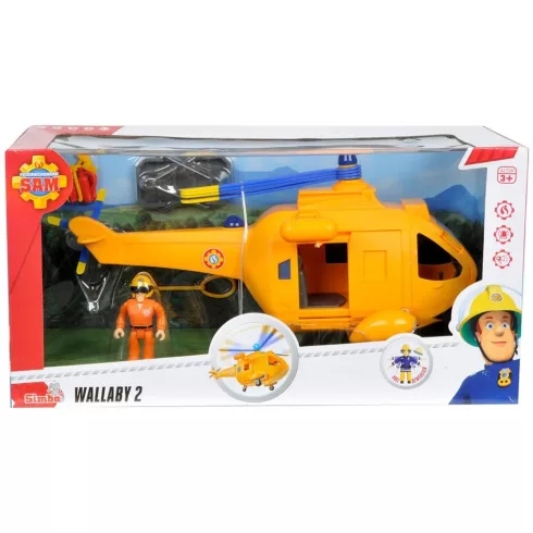 Simba Toys Sam, a tűzoltó - Wallaby 2 mentőhelikopter Tom figurával (109251002038)