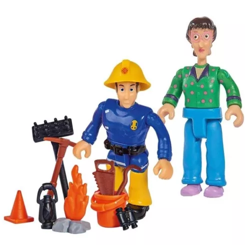 Simba Toys Sam, a tűzoltó - Dupla figuraszett - Elvis és Dilys (109251026038)