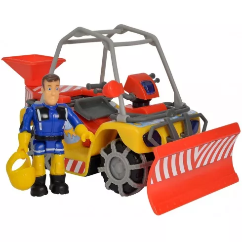 Simba Toys Sam, a tűzoltó - Mercury hókotró quad Sam figurával (109251049038)