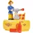   Simba Toys Sam, a tűzoltó - Venus tűzoltóautó utánfutóval és Sam figurával (109251076038)