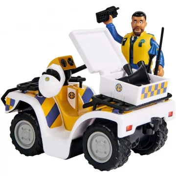   Simba Toys Sam, a tűzoltó - Rendőrségi quad Malcolm figurával (109251093038)