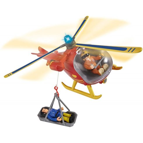 Simba Toys Sam, a tűzoltó - Wallaby mentőhelikopter Tom figurával (109251661038)