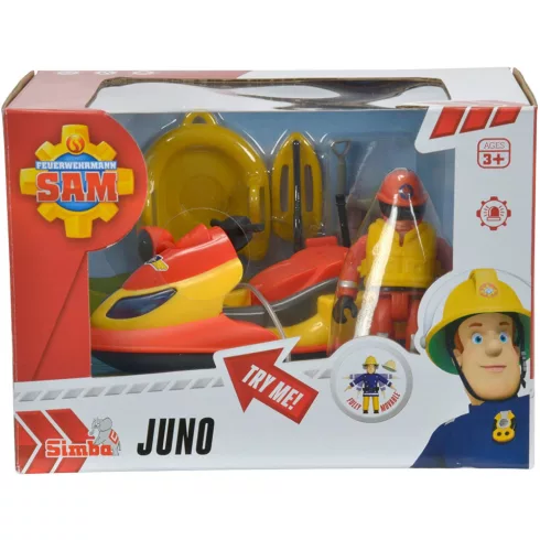 Simba Toys Sam, a tűzoltó - Juno mentő jet-ski fénnyel és Elvis figurával (109251662038)