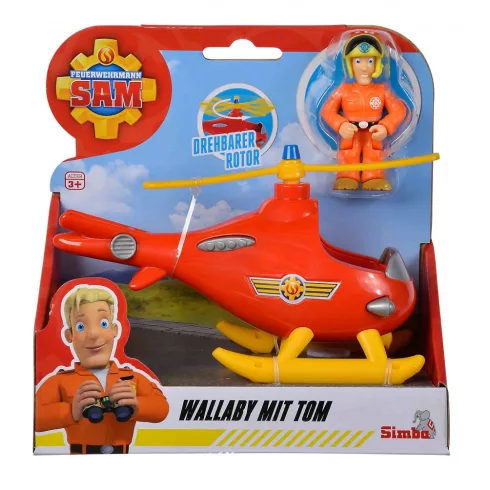 Sam a tűzoltó - Wallaby mentőhelikopter Tom figurával
