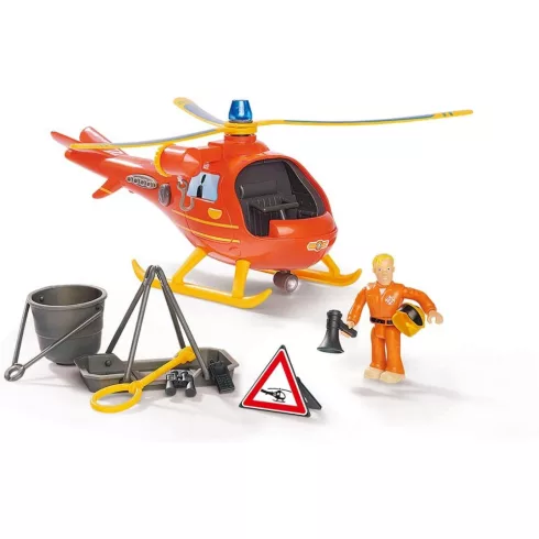 Sam a tűzoltó - Wallaby mentőhelikopter Tom figurával (csomagolássérült)